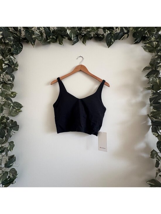 lululemon athletica Tops - Lululemon Athletic Align Nulu Crop Tank Top Black NWT Women’s Size 12